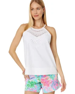 Women Lilly Pulitzer Britt Cotton Halter Top