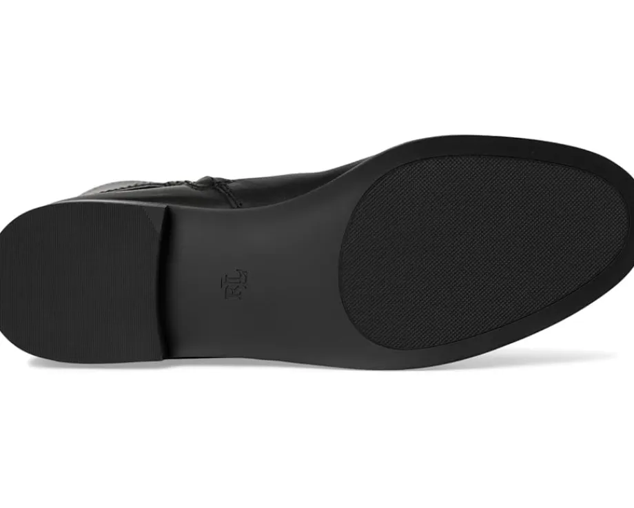 Lauren Ralph Lauren Brooke II Burnished Leather Tall Boots Black Best