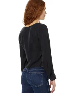 Women Madewell Brushed Ruched-Front Top