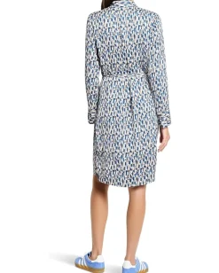 Women NIC+ZOE Brushstrokes Long Sleeve Devon Dress