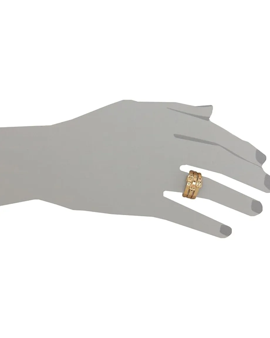 Women Michael Kors Buckle Set of 3 Skinny Rings
