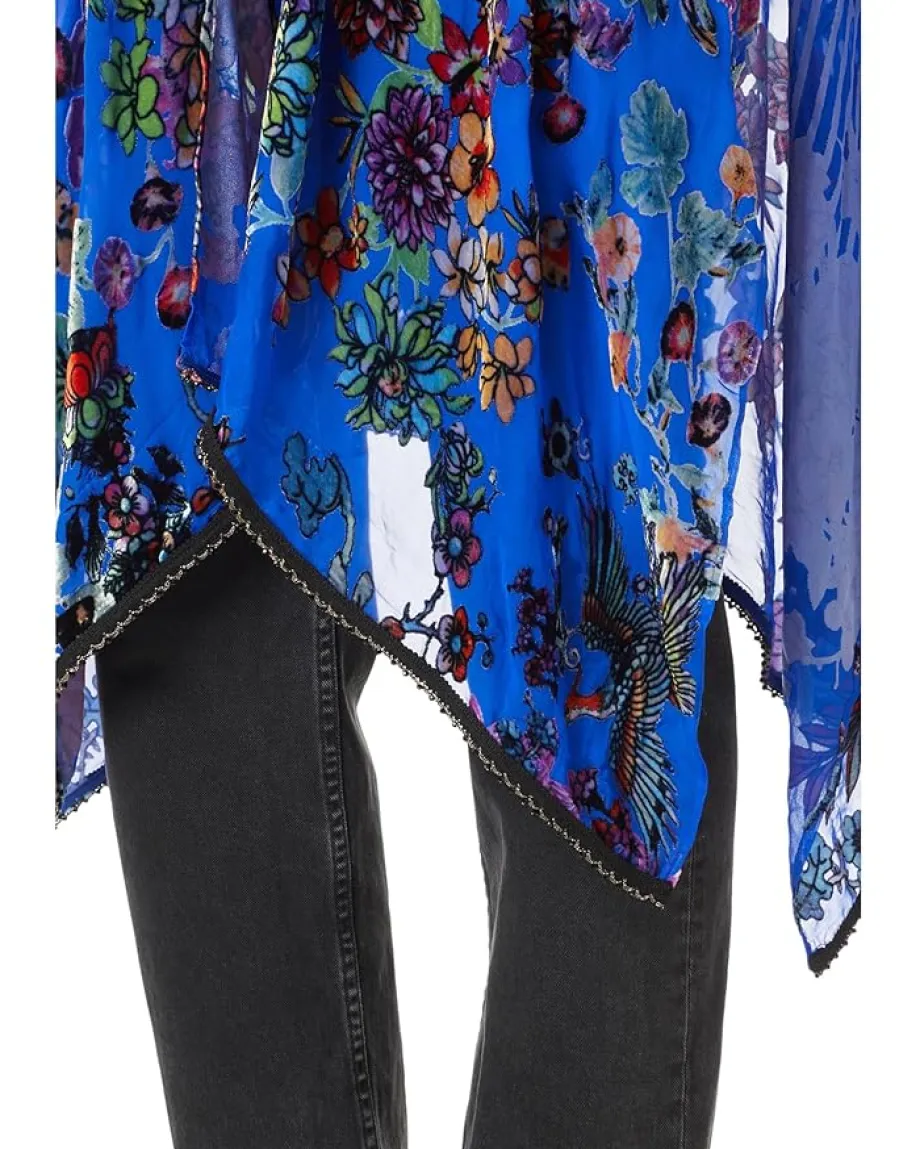 Women Johnny Was Burnout Velvet Shawl