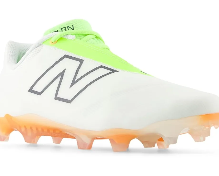 New Balance BurnX4 Lacrosse Cleats White/Green Discount