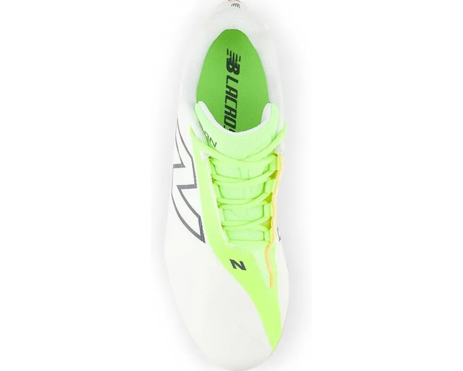 New Balance BurnX4 Lacrosse Cleats White/Green Discount