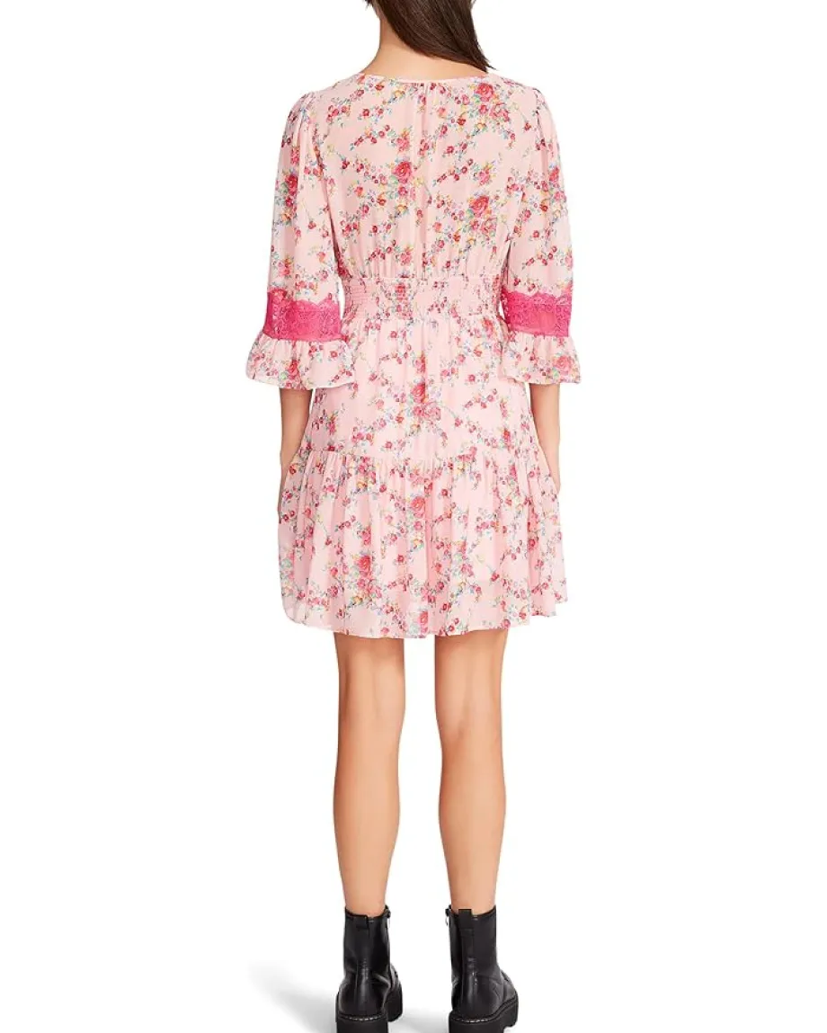 Women Betsey Johnson Bush Gardens Printed Georgette Dress