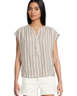 Sanctuary By The Bay Shell Chalk Black Stripe 2 Clearance