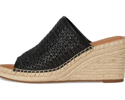 Lucky Brand Cabriah Woven Espadrille Wedge Sandal Black/Black Discount