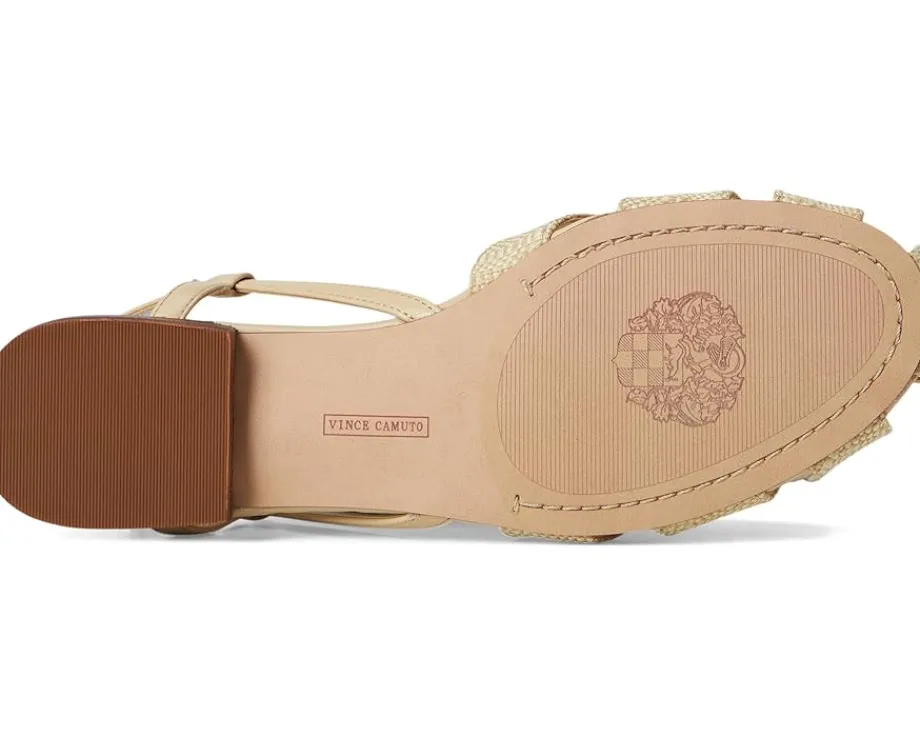 Vince Camuto Cacey Fisherman Flat Sandals Light Straw/Ecru Hot