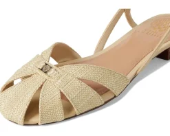 Vince Camuto Cacey Fisherman Flat Sandals Light Straw/Ecru Hot
