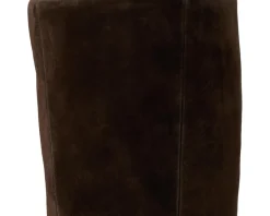 Nine West Caddy Wide Calf Dark Brown Suede Clearance