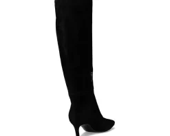 Nine West Caddy Wide Calf Black Suede Clearance