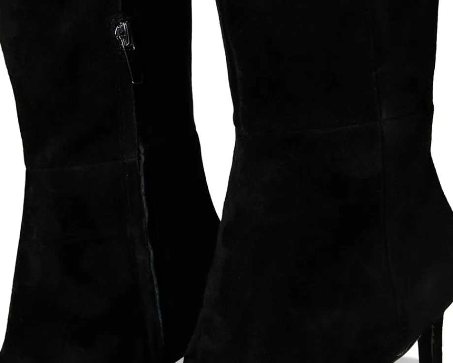 Nine West Caddy Wide Calf Black Suede Clearance