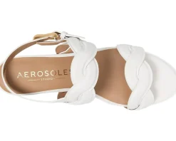 Aerosoles Camea Bright White Leather Hot