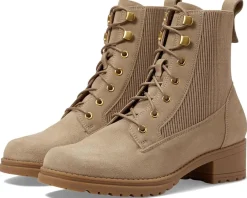 Cole Haan Camea Waterproof Combat Boot II Dark Latte Waterproof Suede Sale