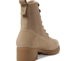 Cole Haan Camea Waterproof Combat Boot II Dark Latte Waterproof Suede Sale