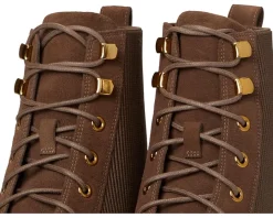 Cole Haan Camea Waterproof Combat Boot 2 Chocolate Lava Hot