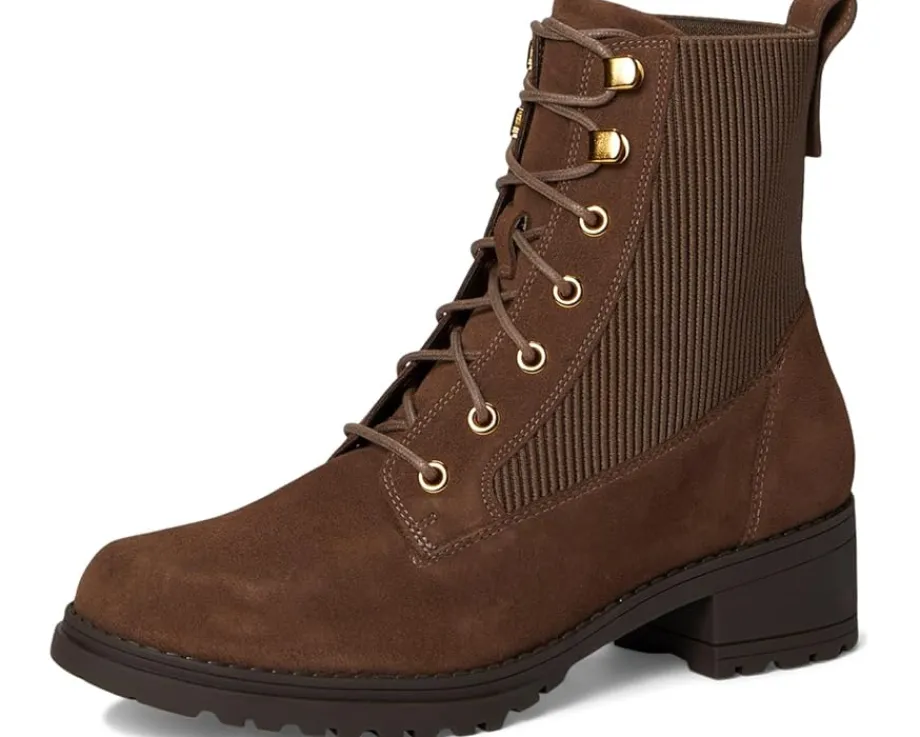 Cole Haan Camea Waterproof Combat Boot 2 Chocolate Lava Hot