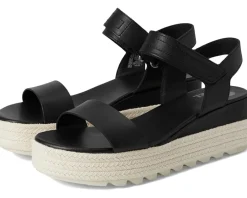 SOREL Cameron™ Flatform Sandal Black/Chalk