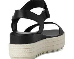 SOREL Cameron™ Flatform Sandal Black/Chalk