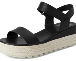 SOREL Cameron™ Flatform Sandal Black/Chalk