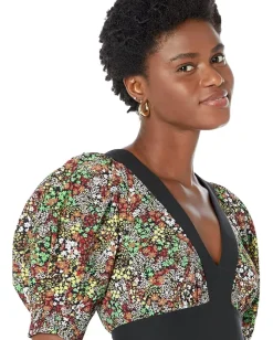 Women Ted Baker Camilya Crepe Puff Sleeve Top