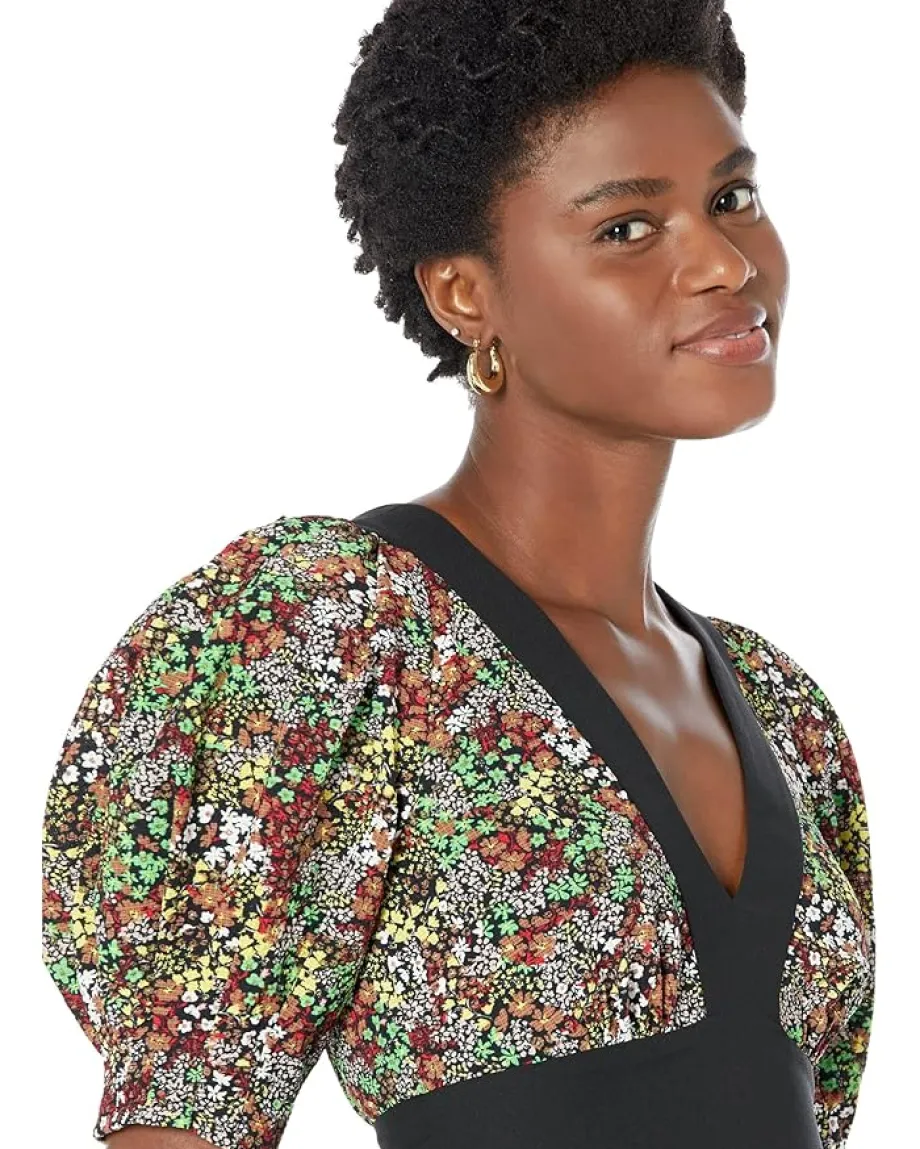 Women Ted Baker Camilya Crepe Puff Sleeve Top