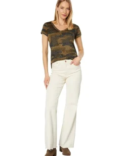Women Lucky Brand Camo Burnout Tee