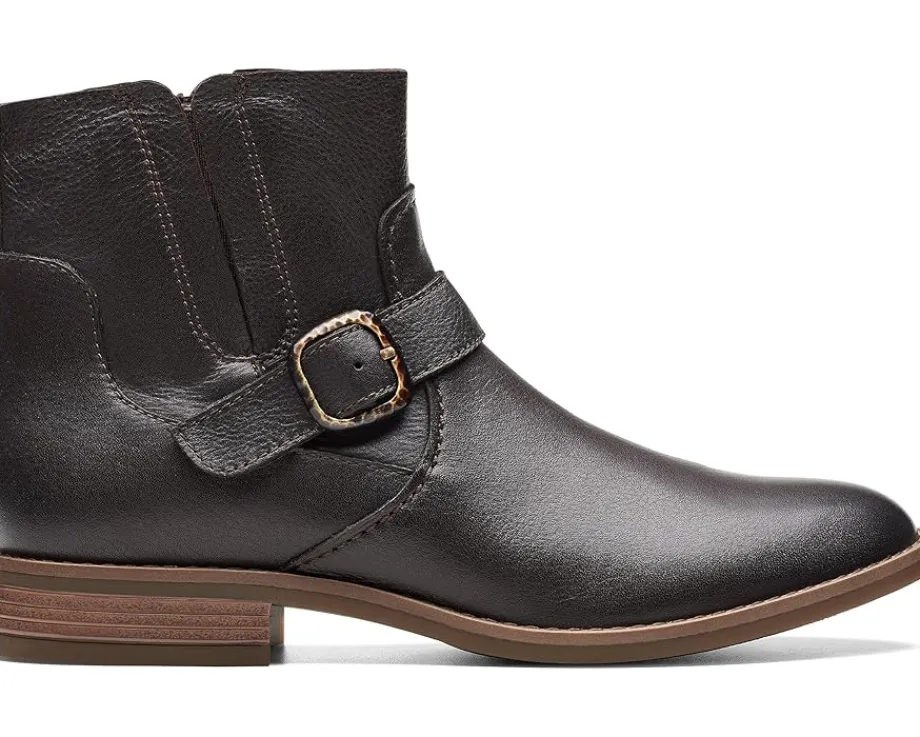 Clarks Camzin Loop Dark Brown Leather Outlet