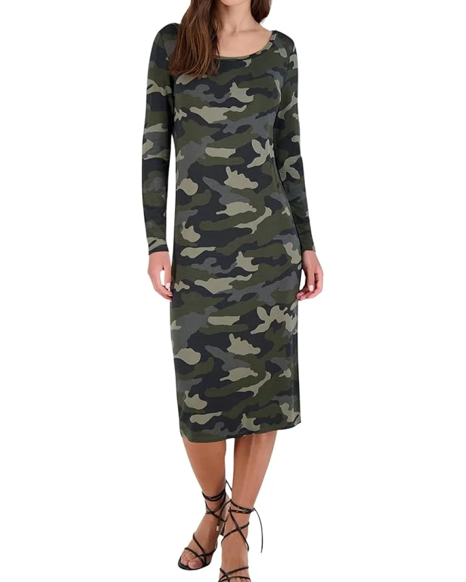 Steve Madden Can You See Me Now Dress Army Green