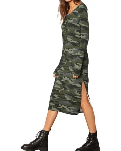 Steve Madden Can You See Me Now Dress Army Green