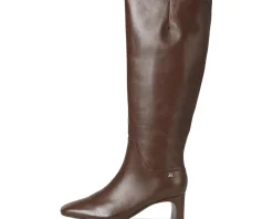 Naturalizer Candela Knee High Boots Mocha Leather Online