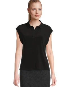 Women Vince Cap Sleeve Polo