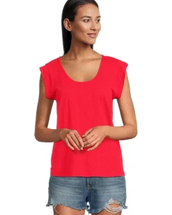 Women Mod-o-doc Cap Sleeve Scoop Neck Tee