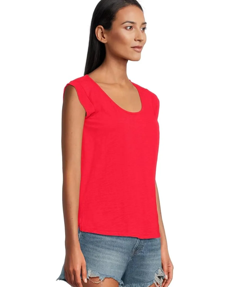 Women Mod-o-doc Cap Sleeve Scoop Neck Tee