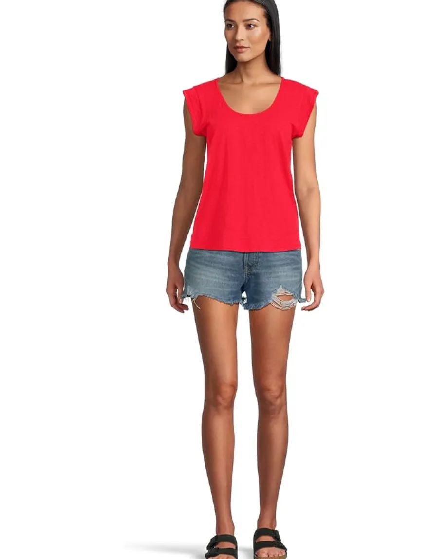 Women Mod-o-doc Cap Sleeve Scoop Neck Tee