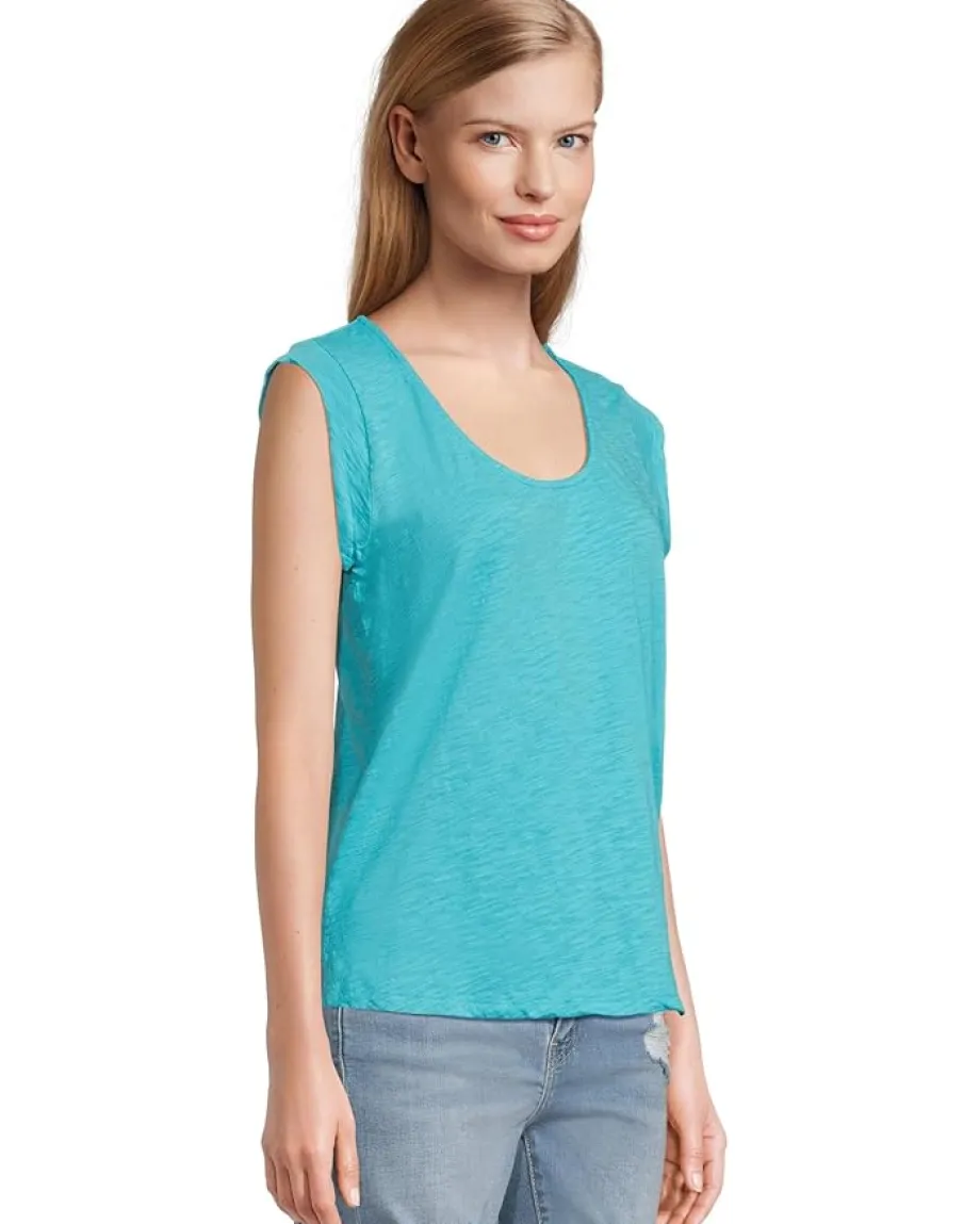 Women Mod-o-doc Cap Sleeve Scoop Neck Tee