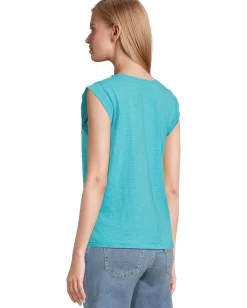 Women Mod-o-doc Cap Sleeve Scoop Neck Tee