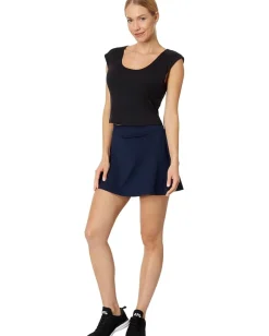 Jockey Active Cap Sleeve Tee with Shelf Bra Deep Black Outlet