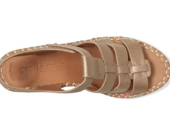 Gentle Souls by Kenneth Cole Capelin Matte Gold Leather Sale