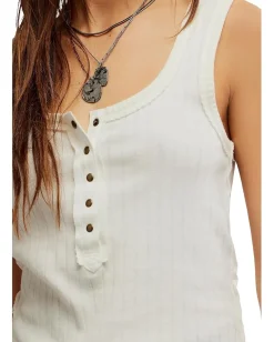 Free People Care Bryson Henley Tank White