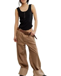 Women Free People Care Bryson Henley Tank