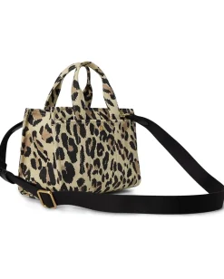 Women COACH Cargo Tote 26 with Leopard Print