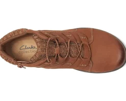 Clarks Carleigh Jade Dark Tan Nubuck New