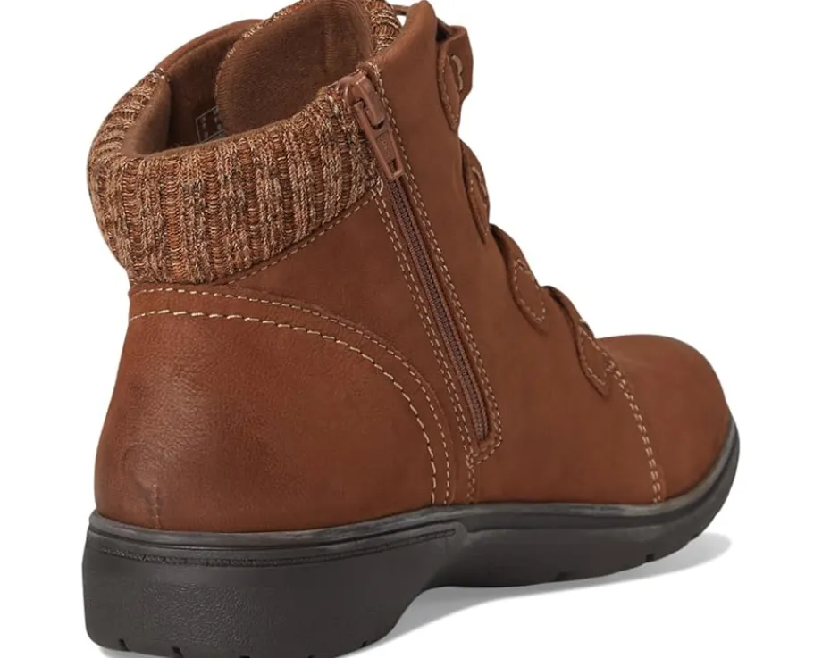 Clarks Carleigh Jade Dark Tan Nubuck New