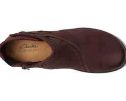 Clarks Carleigh Style Wine Nubuck Hot