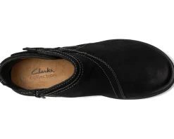 Clarks Carleigh Style Black Nubuck Hot
