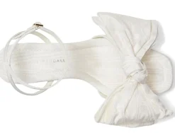 Loeffler Randall Carmen Mid Heel Bow Sandals Cream Online