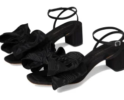 Women Loeffler Randall Carmen Mid Heel Bow Sandals