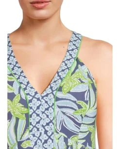 Lilly Pulitzer Carmilla Maxi Dress Sapphire Pool Tropical Tango Engineered Knit Maxi Outlet