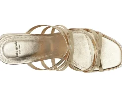 Kate Spade New York Carolina Block Heel Sandals Pale Gold Best
